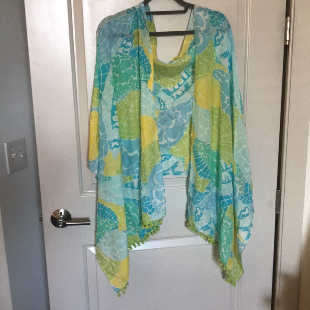Lilly Pulitzer sheer wrap scarf